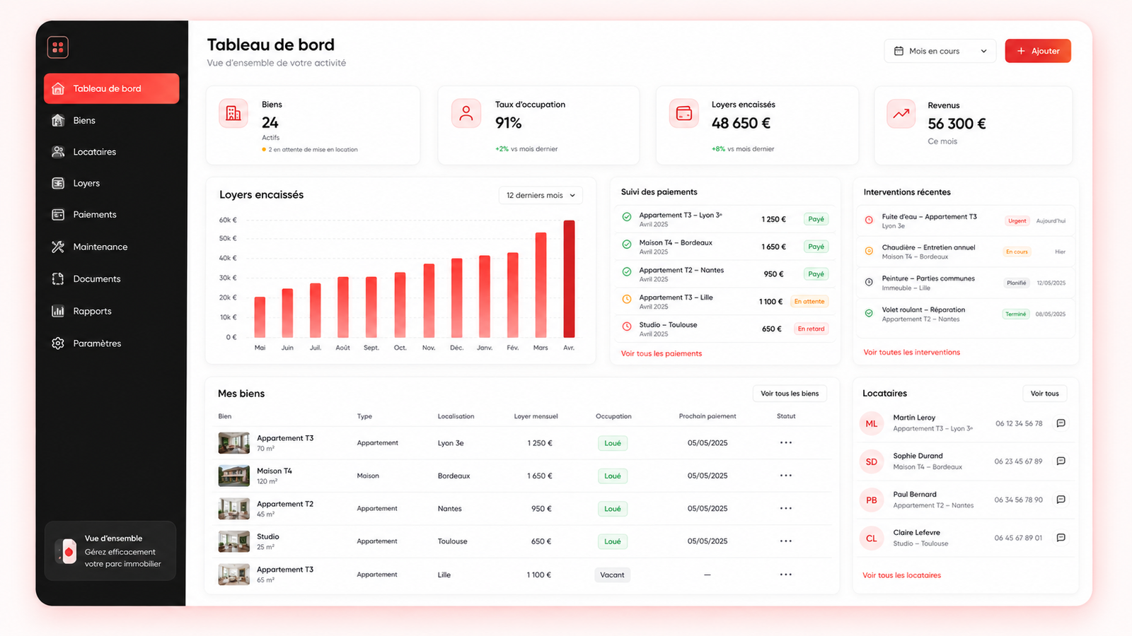 Bannière gestion locative
